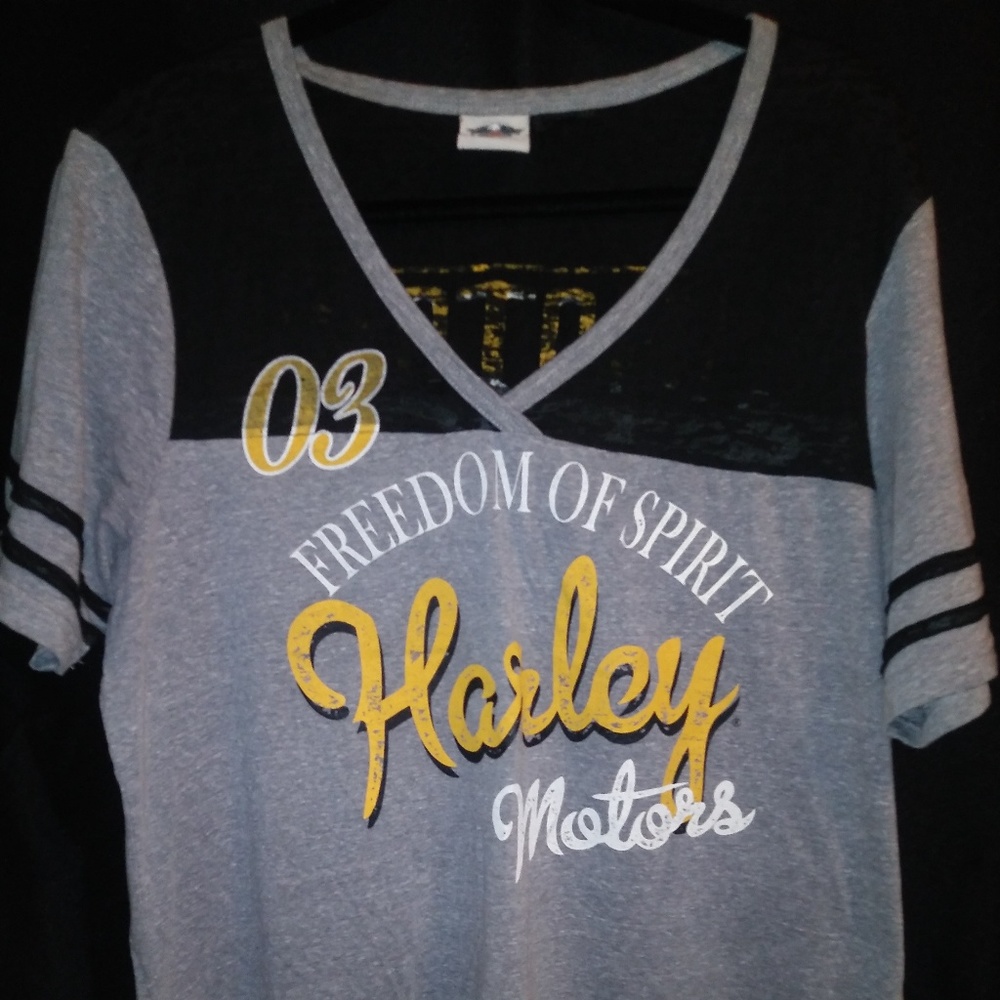 Harley Davidson Women's V-Neck - XL